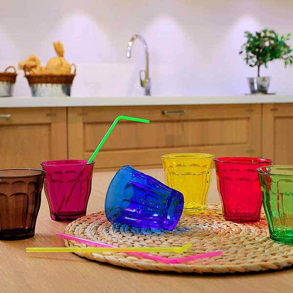 Picardie tumbler 250 ml - 6 броя цветни - stackable - алкохол - Duralex